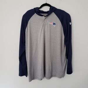 NfL gray Combine Authentic 2XL Hoodie Patriots